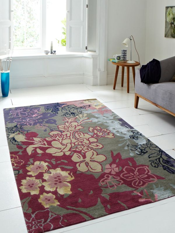 Carpet Mantra Multi Floral Carpet 4.6ft x 6.6ft 