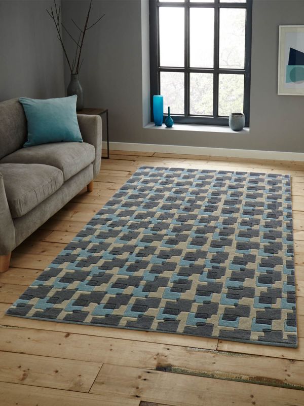Carpet Mantra Multi modern Carpet 4.6ft x 6.6ft 