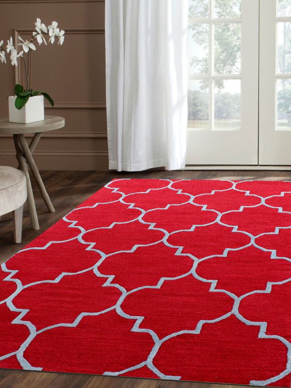 Carpet Mantra Red Modern Carpet 5ft x 8ft 