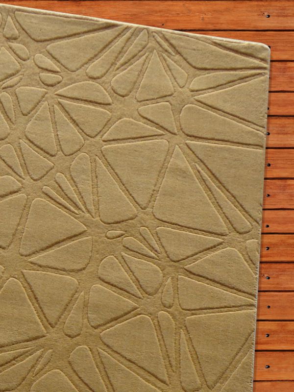 Carpet Mantra Gold Plain Carpet 4.6ft x 6.6ft 