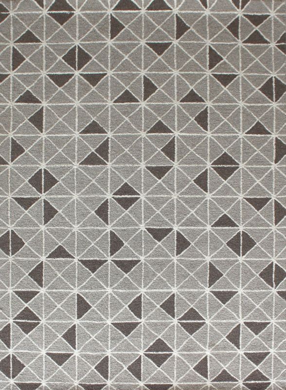 Carpet Mantra Grey Modern Carpet 5.3ft x 7.8ft 