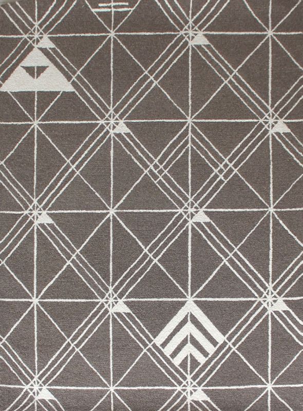 Carpet Mantra Grey Modern Carpet 5.7ft x 7.9ft 