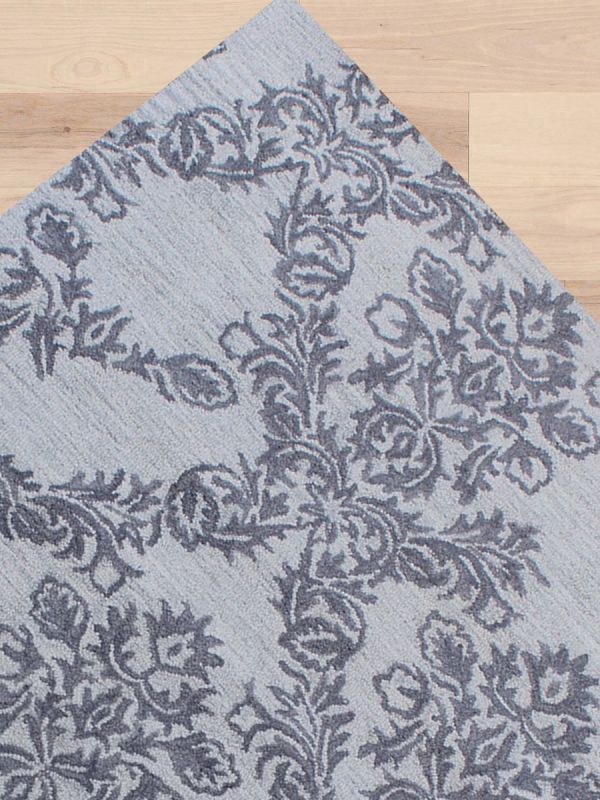 Carpet Mantra Beige Floral Carpet 5.6ft x 8.6ft 