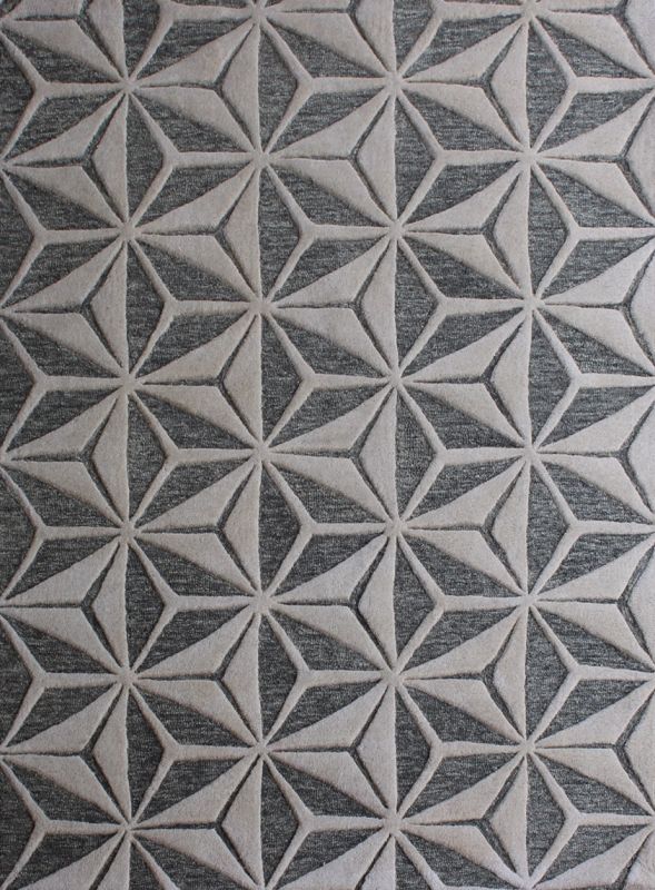 Carpet Mantra Dk. Grey Modern Carpet 4.6ft x 6.6ft 