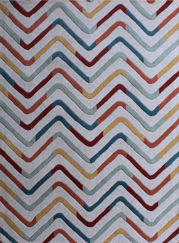 Carpet Mantra Beige Modern Carpet 4.6ft x 6.6ft 