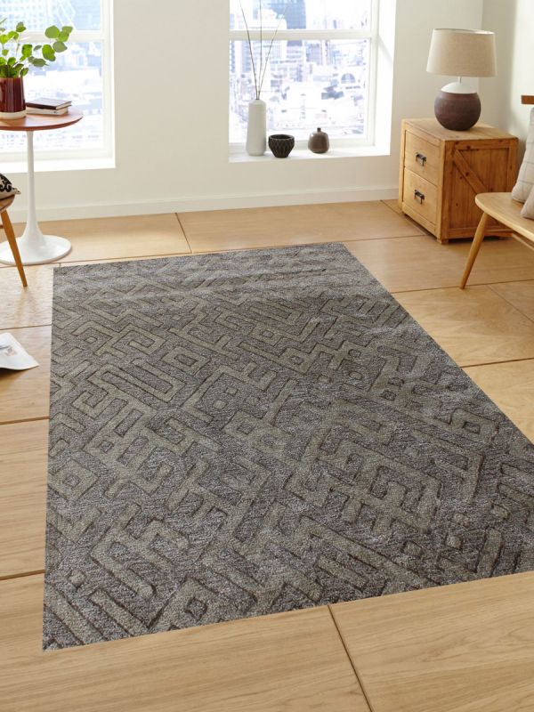 Carpet Mantra Chikoo Modern Carpet 5.6ft X 8.6ft 