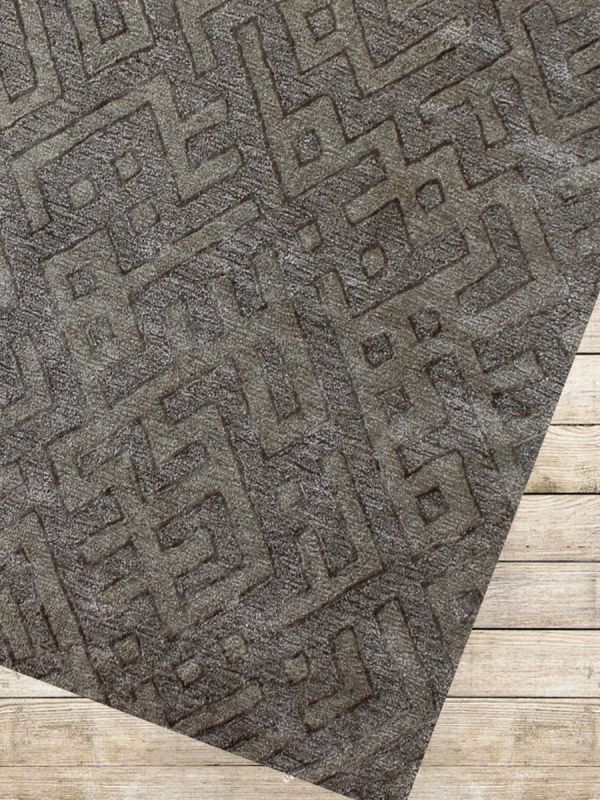 Carpet Mantra Chikoo Modern Carpet 5.6ft X 8.6ft 