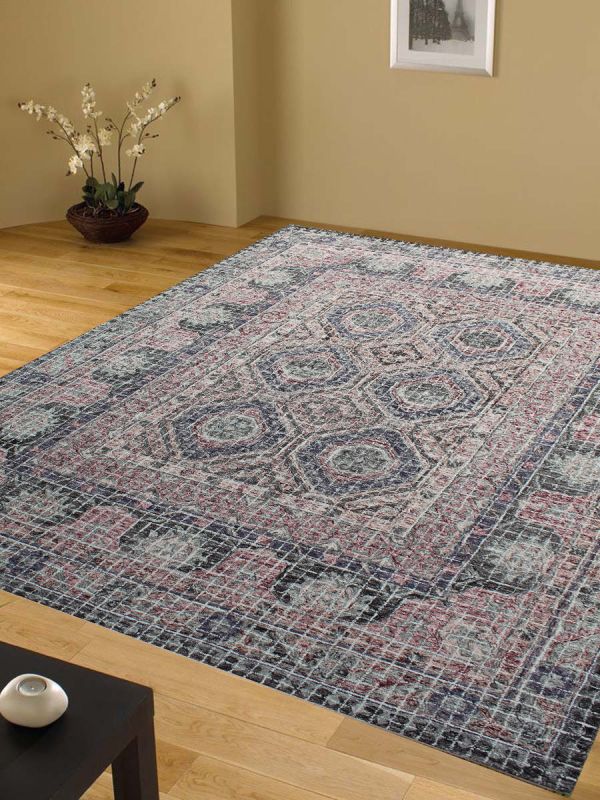 Carpet Mantra Grey Modern Carpet 7.9ft X 9.9ft 