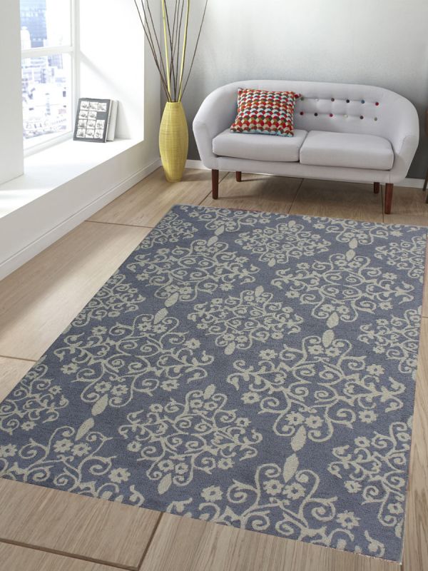 Carpet Mantra Grey Modern Carpet 5.0ft X 8.0ft 