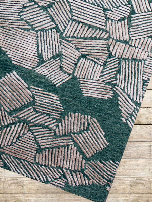 Carpet Mantra Turquoise Modern Carpet 