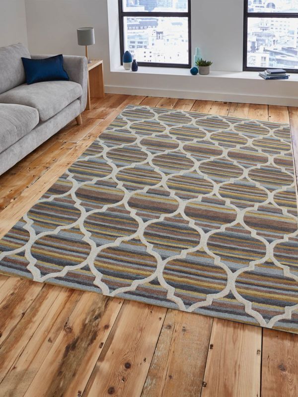Carpetmantra Multi Modern Carpet 4.6ft X 6.6ft 