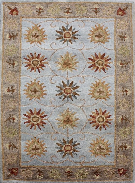 Carpetmantra Multi Floral Carpet 3.6ft X 5.7ft 