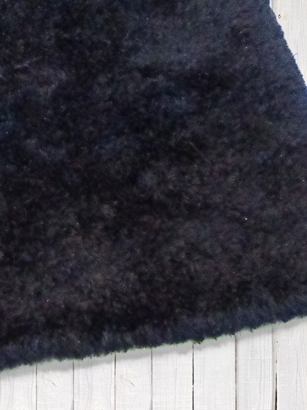 Carpetmantra Black Chick Shaggy 5.3 ft X 7.7 ft 