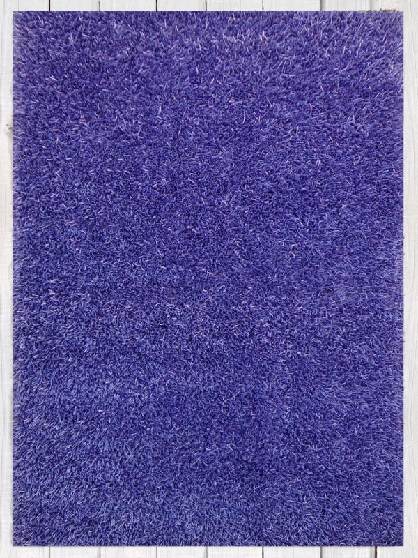 Carpetmantra Stick Violet Shaggy 4.6ft X 6.6ft