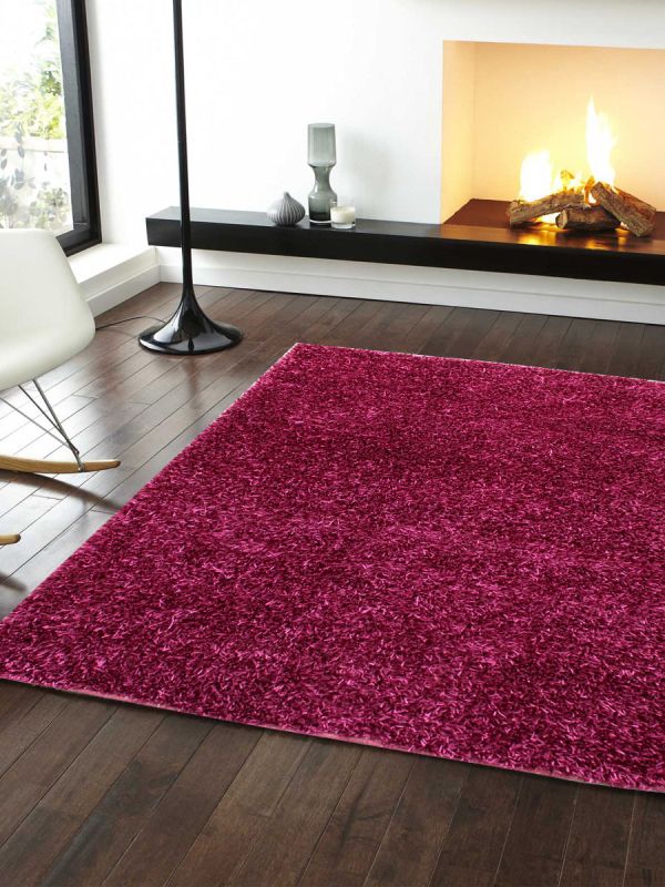 Carpetmantra Purple Stick shaggy 5.10ftX5.6ft