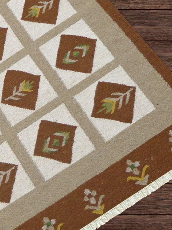 Carpetmantra Flatweave Durrie Carpet 4.6ft x 6.6ft 