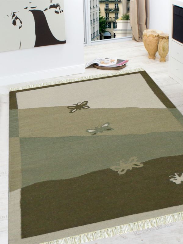 Carpetmantra Flatweave Durrie Carpet 4.6ft x 6.6ft