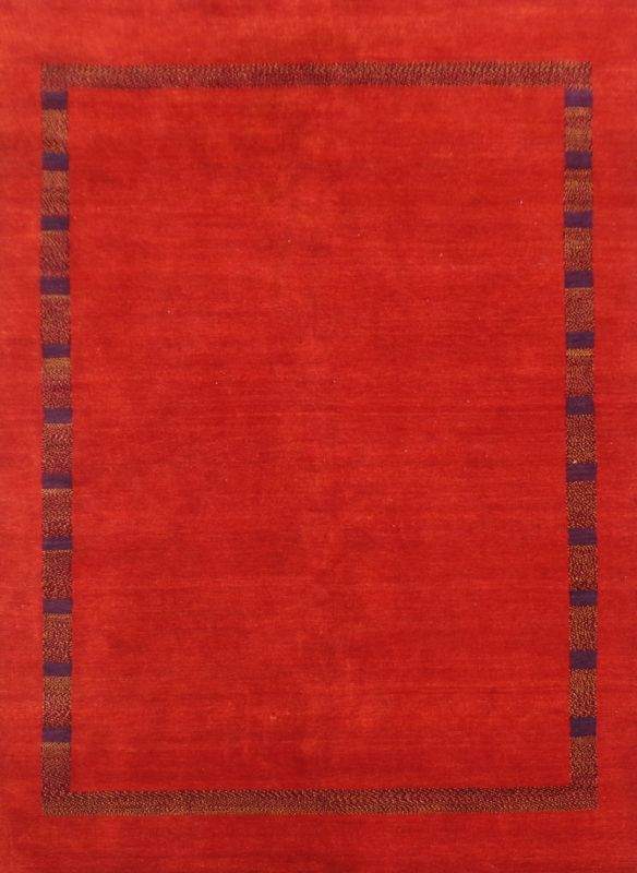 Carpetmantra Hand Knotted Gabbeh Carpet 5.7ft X 7.10ft