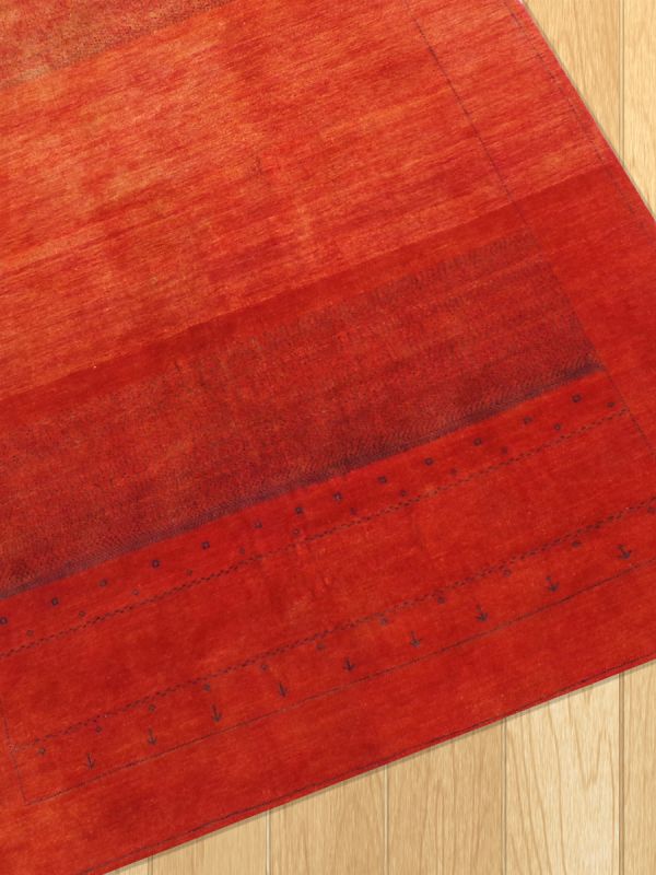 Carpetmantra Hand Knotted Gabbeh Carpet 5.4ft X 8.0ft