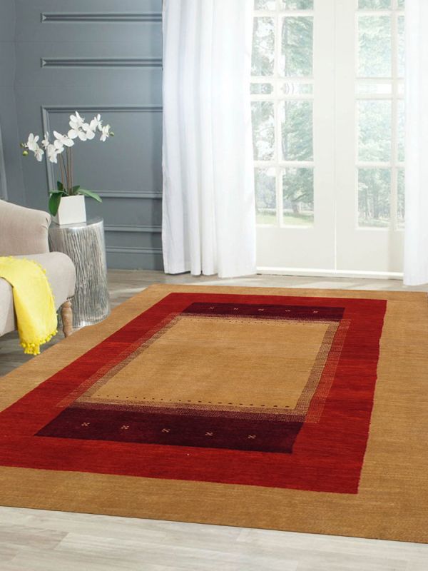 Carpetmantra Hand Knotted Gabbeh Carpet 4ft X 6ft  