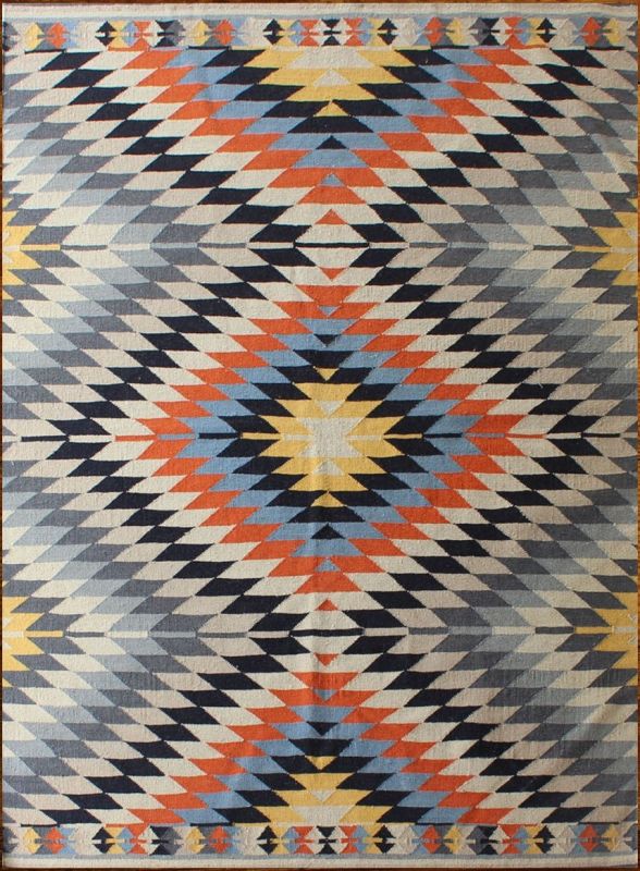 Carpetmantra Flatweave Durrie Carpet 5.10ft x 7.10ft