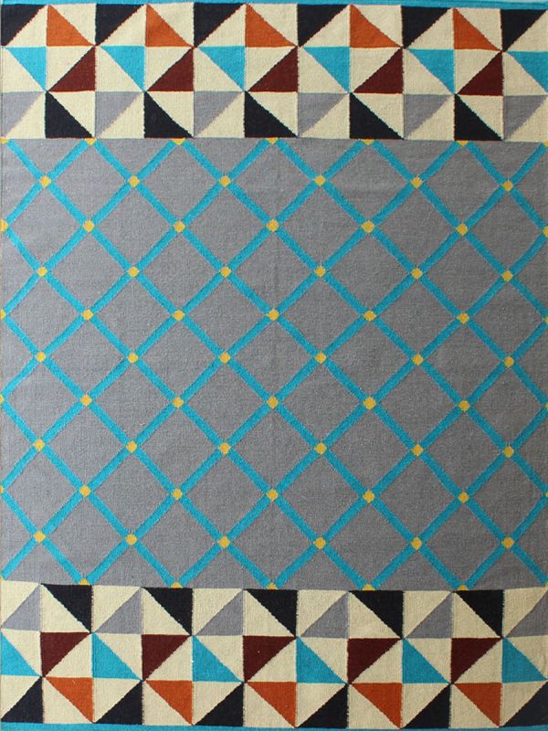 Carpetmantra Flatweave Durrie Carpet 5.6ft x 7.9ft