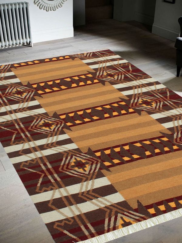 Carpetmantra Flatweave Durrie Carpet 5.7ft x 7.3ft