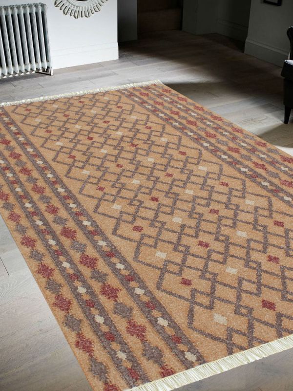 Carpetmantra Flatweave Durrie Carpet 5.0ft x 7.11ft