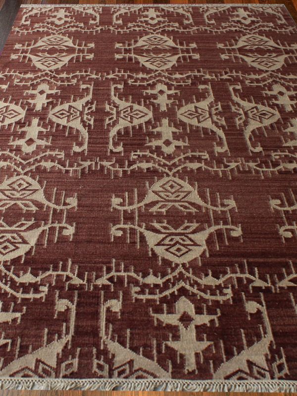 Carpetmantra Flatweave Durrie Carpet 5.2ft x 8.0ft