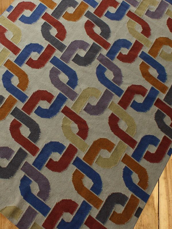 Carpetmantra Flatweave Multi Durrie Carpet 5.3ft x 7.7ft