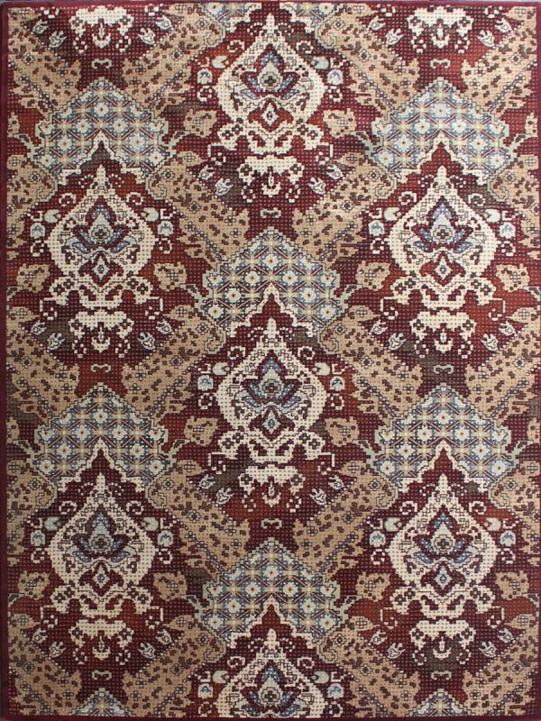 Carpetmantra Red Designer Carpet 5.3ft X 7.7ft
