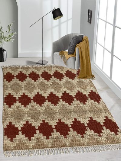 Carpetmantra Multi Jute Carpet 4.0ft X 6.0ft 