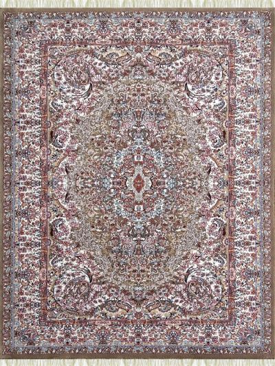 Carpetmantra Irani Beige Floral Carpet 3.3ft X 5.0ft