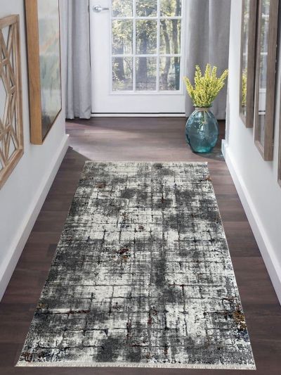 Carpetmantra Multi Modern Runner Carpet 3.2ft X 6.8ft  