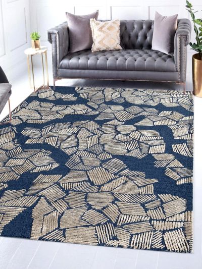 Carpet Mantra Blue Modern Carpet 