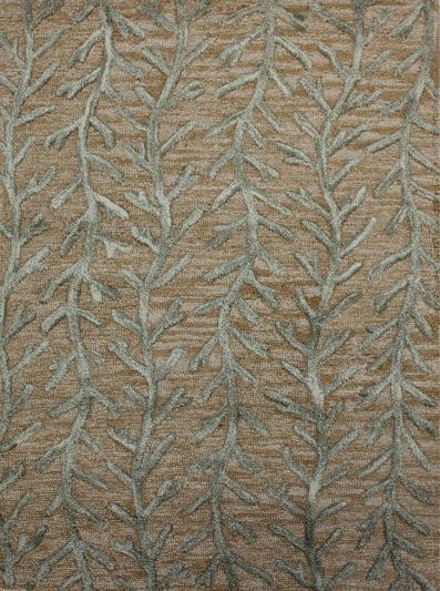 Carpetmantra Beige Floral Carpet 3.6ft X 5.6ft 