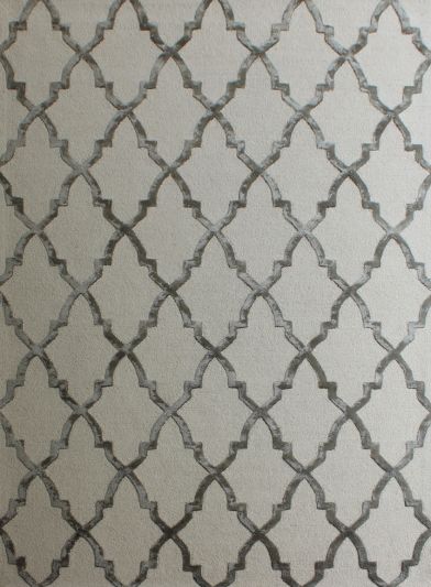 Carpetmantra White Modern Carpet 