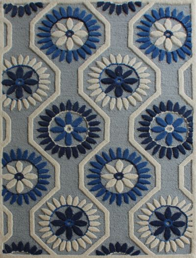 Carpetmantra Multi Floral Carpet 4ft X 6ft