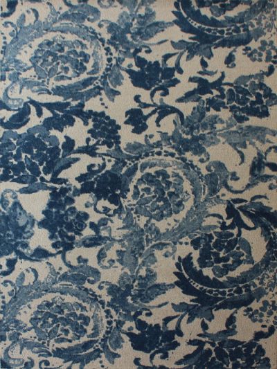 Carpetmantra Blue Floral Carpet 5ft x 8ft 