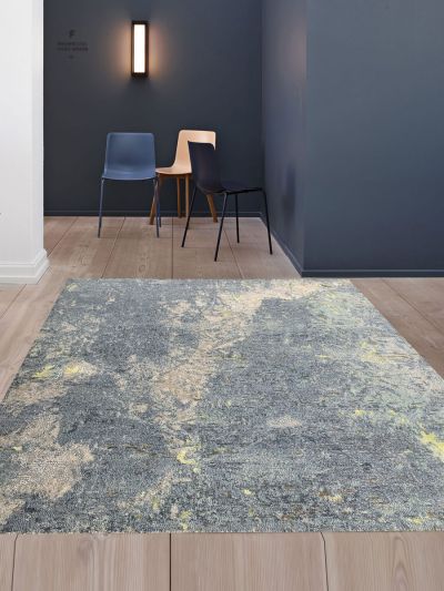 Carpetmantra Grey Abstract Carpet  5ft x 6ft 