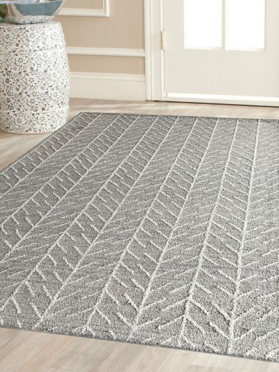 Carpetmantra Beige Color Modern Design 100% Wool Handmade Carpet 5ft X 8ft