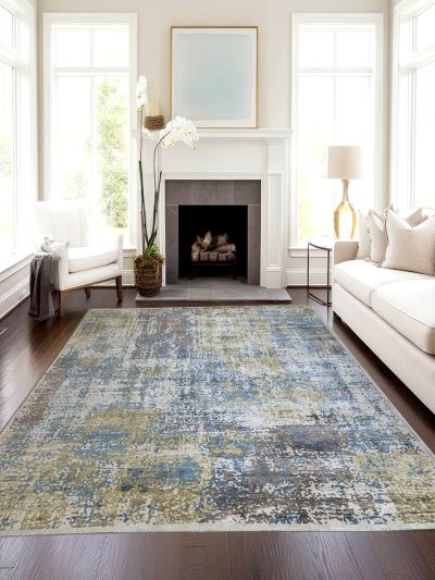 Carpetmantra Viscose Multi Carpet 8ft X 10ft 