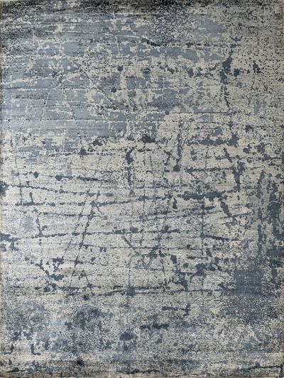 Carpetmantra Grey Abstract Carpet 8.0ft X 10.0ft 