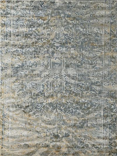 Carpetmantra Multi Modern 100% Viscose Carpet 5.1ft X 7.4ft