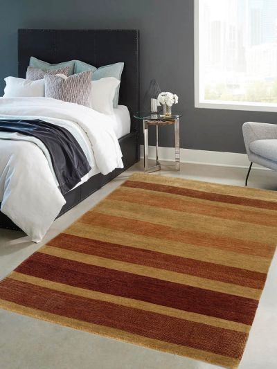 Carpetmantra Hand Knotted Gabbeh Carpet 4.0ft X 5.8ft