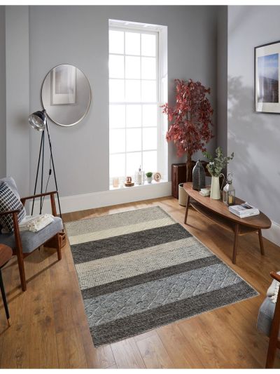 Carpetmantra Hand Woven Natural Grey Carpet 5ft X 8ft