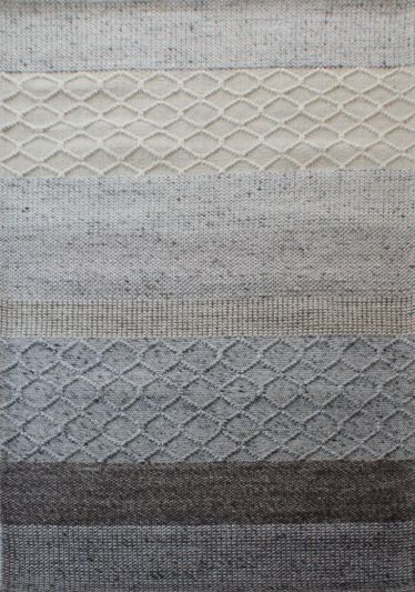 Carpetmantra Hand Woven Natural Grey Carpet 5ft X 8ft  