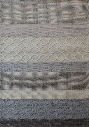 Carpetmantra Hand Woven Natural Grey Carpet 5ft X 8ft 