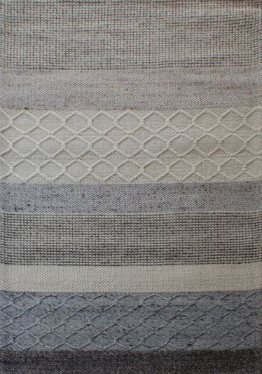 Carpetmantra Hand Woven Natural Grey Carpet 5ft X 8ft 