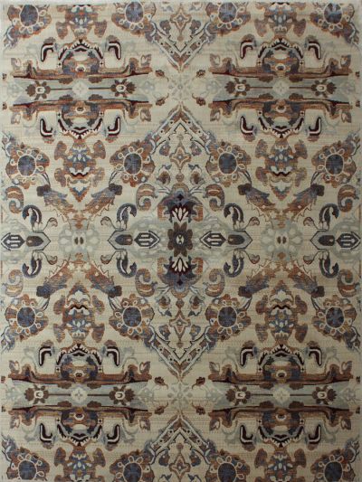 Carpetmantra Transitional Multi Floral Carpet 5.3ft X 7.7ft